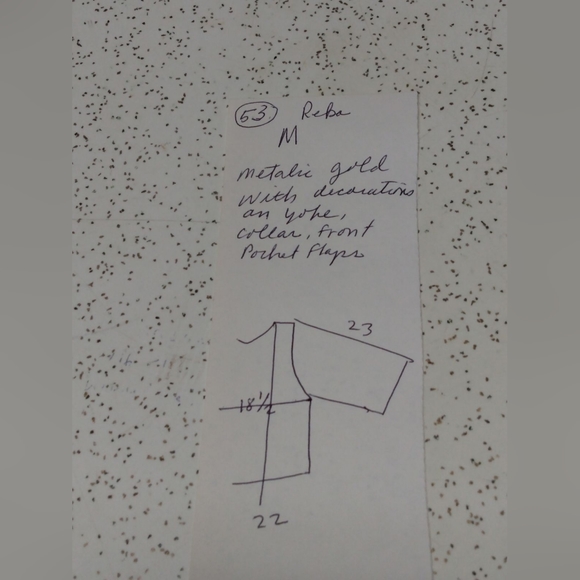 Reba Metallic Look Jacket M fits more like Small - Picture 2 of 4